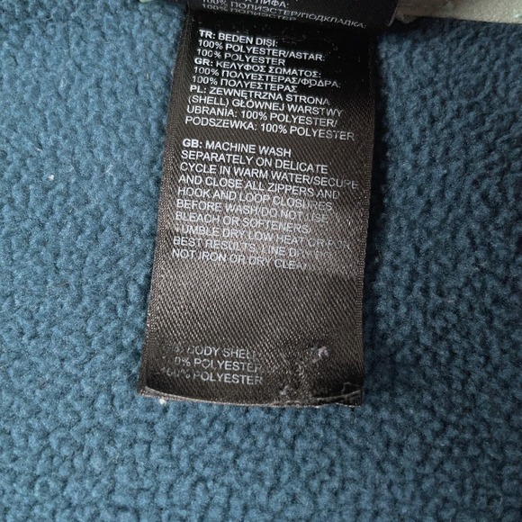 North Face Jacket Womens Medium Blue Full Zip Fleece FlashDry Outdoor Hiking - Picture 7 of 13